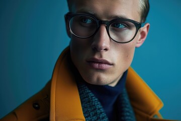 Elegant eyewear in a chic portrait