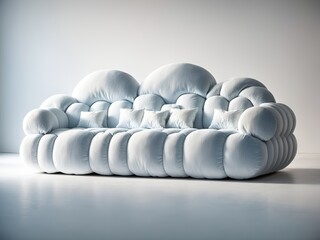 a sofa designed to resemble a cloud