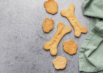 Homemade dog biscuits
