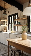 Fototapeta na wymiar modern luxury kitchen UHD Wallpaper