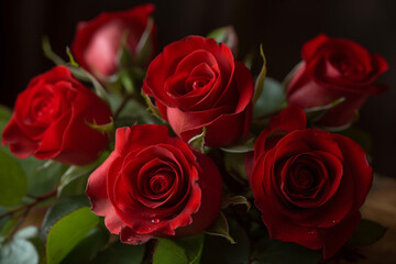 Obraz premium close-up red roses
