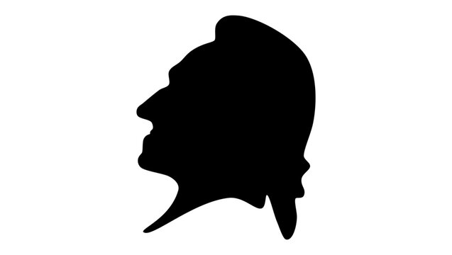 recommend clip art: Johann Jakob Bodmer, black isolated silhouette