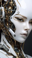 Visualizing a female version of artificial intelligence. Ai generative..