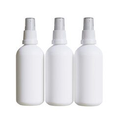 Spray bottle with antiseptic isolated on white background