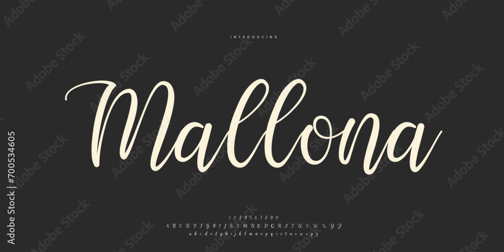 Wall mural abstract fashion font alphabet. minimal modern urban fonts for logo, brand etc. typography calligrap