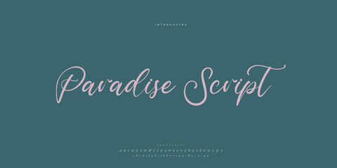 Abstract Fashion font alphabet. Minimal modern urban fonts for logo, brand etc. Typography Calligraphy typeface uppercase lowercase and number. vector illustration
