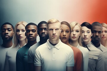 Diversity and inclusion of people black and white
