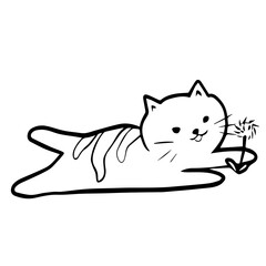 Funny Hand Drawn Cat 7