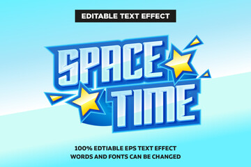 Space Time 3D Text - 100% Editable Text Effect