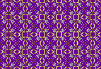 Abstract classic golden pattern. Geometric shape with city-forming abstract background. For greeting card, flyers posters, brochures. 