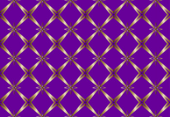 Abstract classic golden pattern. Abstract shape, geometric motif, basic pattern continuous background. 