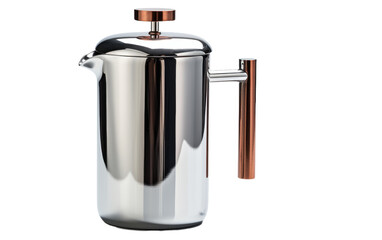 Stainless Steel Insulated French Press Redefining Coffee Perfection on White or PNG Transparent Background