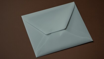  a close up of a white envelope with a brown paper on the bottom of the envelope and the bottom of the envelope with a brown paper on top of the envelope.