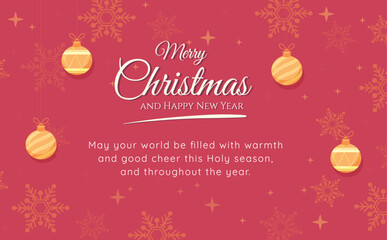 christmas background with balls