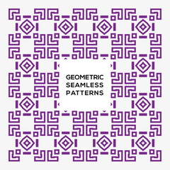 Border pattern purple color vector