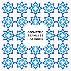 set of pattern with flowers