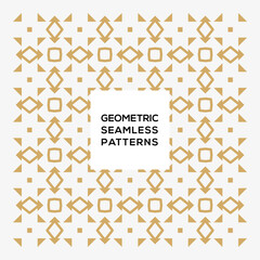 Border pattern gold color vector
