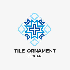 Tile ornament vector design