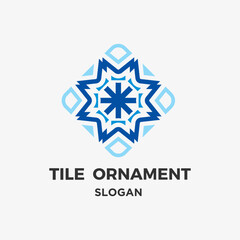 Fototapeta premium Tile ornament vector design