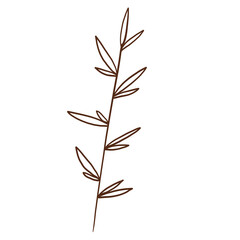 doodle leaves decoration