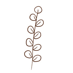 doodle leaves decoration