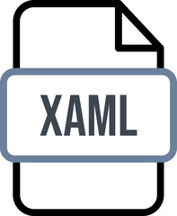 XAML File icon with bold outline