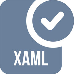 XAML File icon with black checked mark