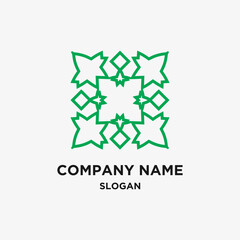 Fototapeta premium abstract flower logo design