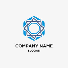 Fototapeta premium Vector company name logo design
