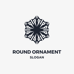 Obraz premium Vector round ornament logo