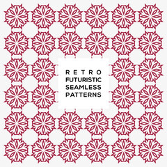 Background retro futuristic seamless pattern design