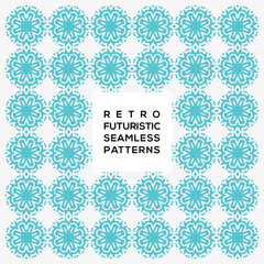 Decoration pattern futuristic seamless pattern