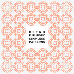 Decoration pattern futuristic seamless pattern