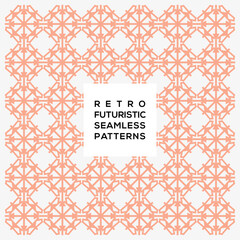 Decoration pattern futuristic seamless pattern