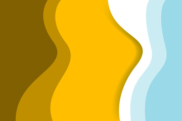 Colorful wave modern abstract background for template design, banner, poster, wallpaper. vector illustration