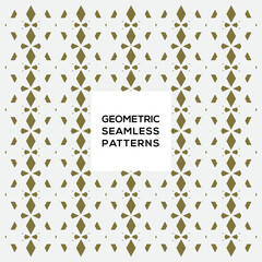 Vector geometric seamless patterns ornament