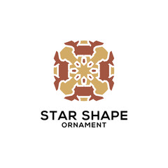 Star shape vector logo illustration
