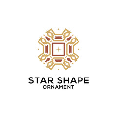 Star shape vector logo illustration