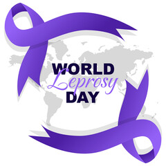 Vector illustration of world leprosy day. Suitable for social media greeting cards