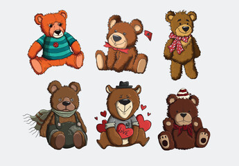teddy bear set