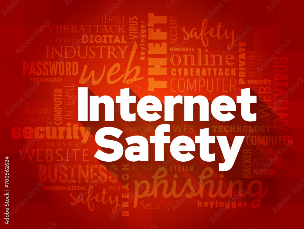 Poster internet safety - safe on the internet and is the act of maximizing a user's awareness of personal s