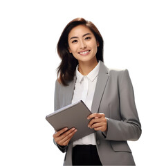 business woman sitting on chair with laptop
