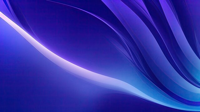 Blue and purple gradient curved lines abstract background