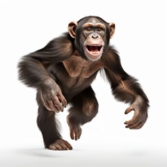 a chimpanzee running