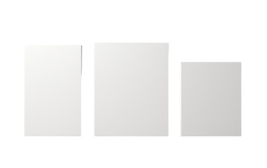 Fototapeta premium A Collection of Pristine Blank Canvases on White or PNG Transparent Background
