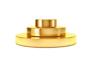 Top Honors Unveiled The Gold Podium of Celebratory Success on White or PNG Transparent Background