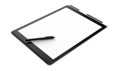 Multi-touch Surface Unleashing Creativity in Digital Art on White or PNG Transparent Background