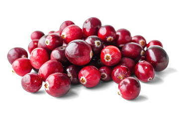 Fresh Unic Cranberries on White Background