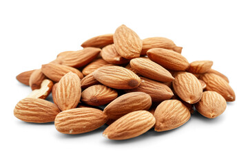 Fototapeta premium Heap of Almonds on Transparent Background