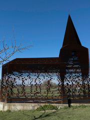 See-through Church, in Borgloon, Belgium - side view